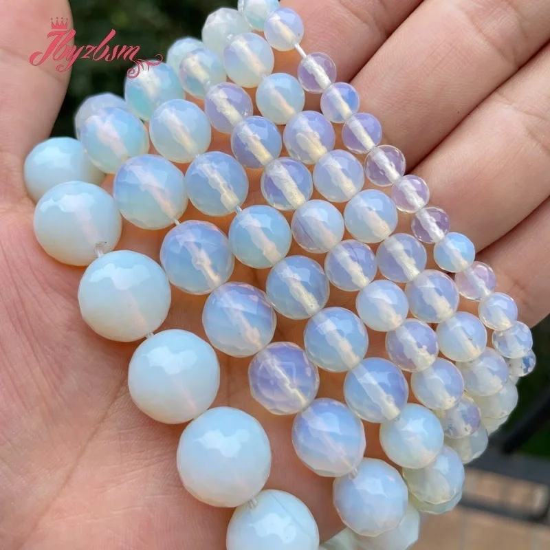 High Quality Opal Stone Beads Opalite Round 4/6/8/10/12mm 15 inch fit DIY Make Up Charms Beading Bead Jewelry Making Accessories