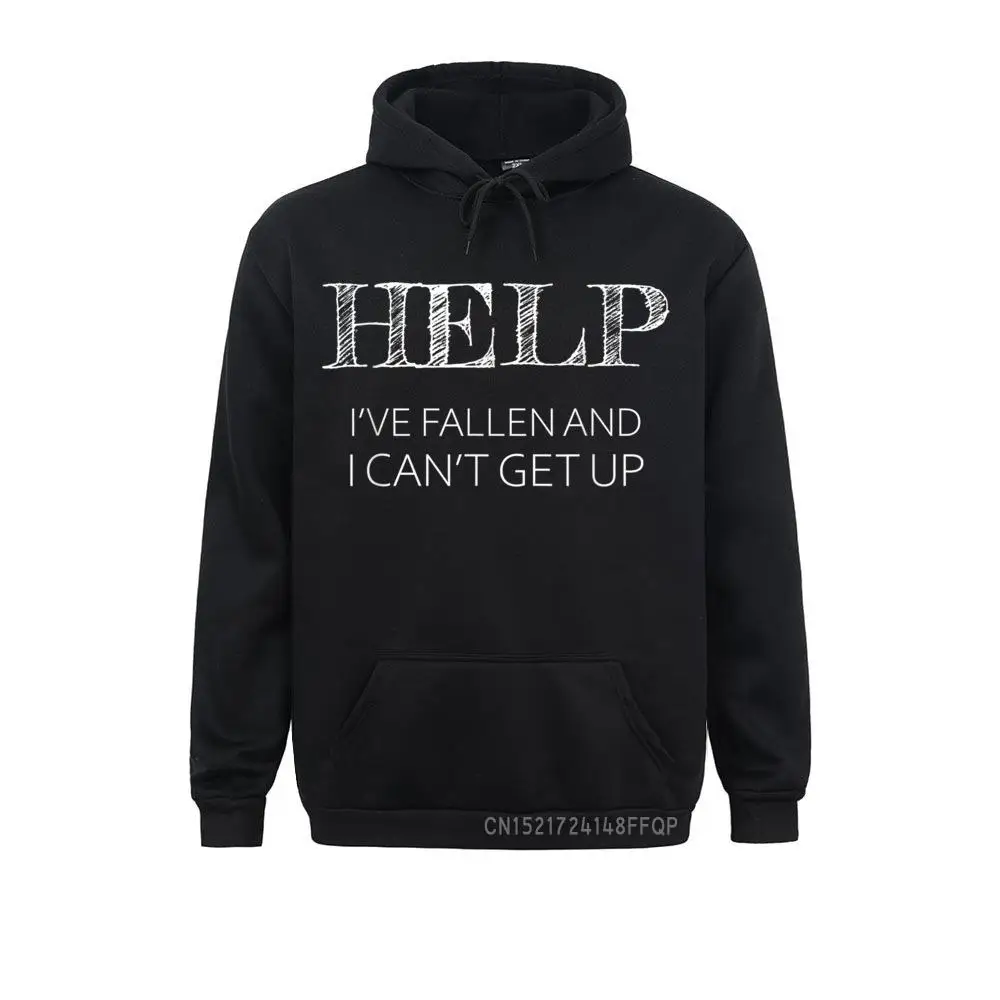 

HELP - I've Fallen And I Can't Get Up Gift - Graphic Pullover Sweatshirts Winter Coupons Hoodies Youthful For Women