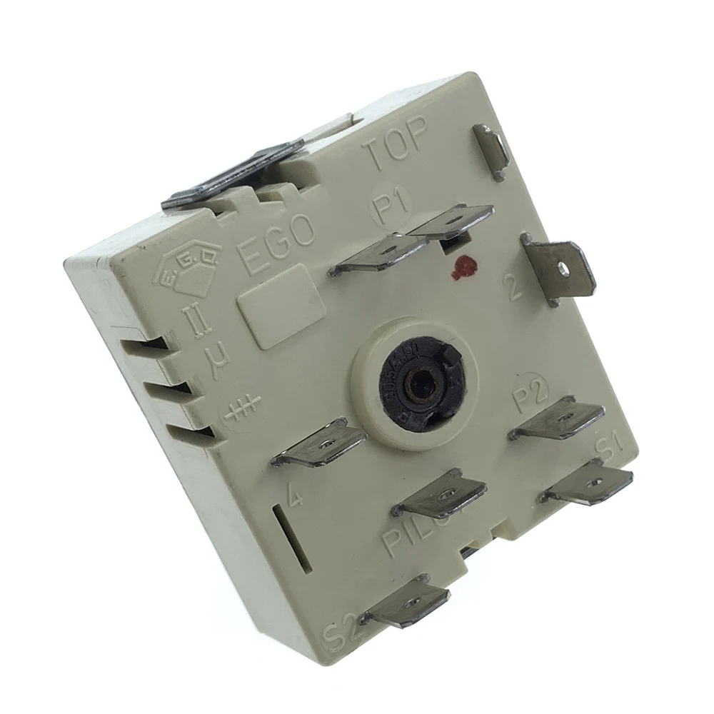 50.57021.015 EGO Single Energy Regulator Stove/Cooktop Control Switch Electric Range Infinite Switch Compatible 50.57021.010
