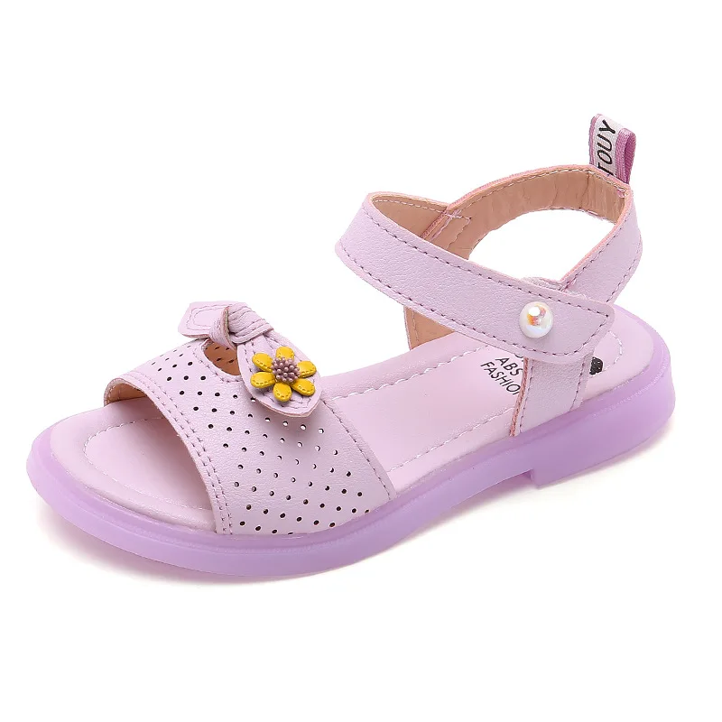 Kids Summer Shoes For Girls Beach Sandals 2021 Children Fashion Flowers Bow Sports Sandals For Little Girl 3 5 7 8 9 10 12 Years