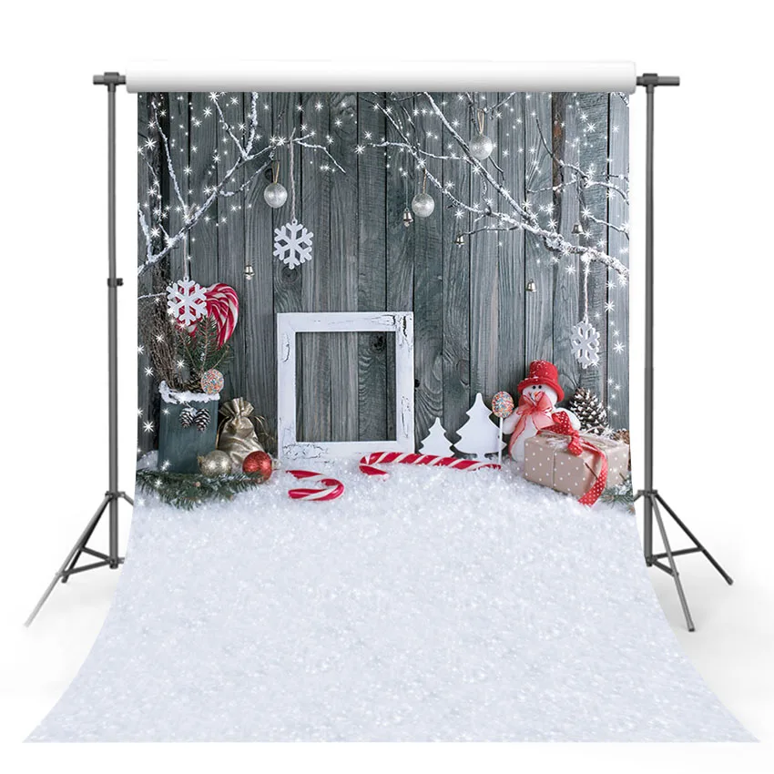 Christmas Wood Wall Backdrop Photography Winter Fireplace Background Decoration Adult Kids Girl Photo New Year Studio Photobooth