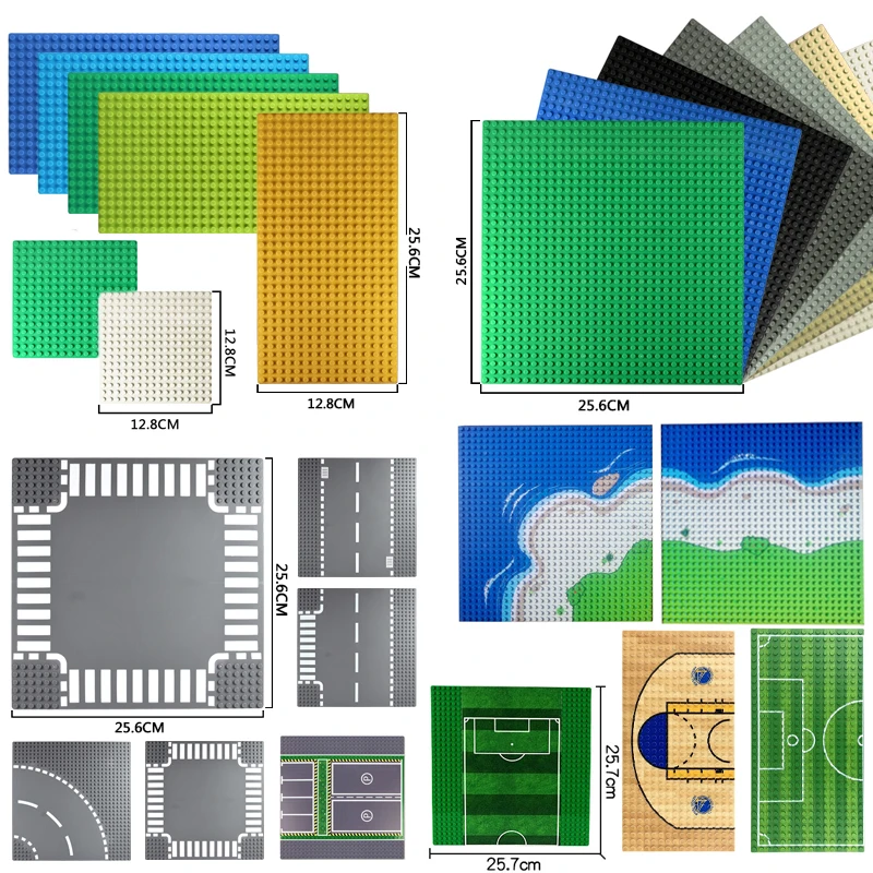 32*32 Punkte Klassische Mini Größe Bausteine Grundplatte Stadt Ziegel City Road Basis Platten DIY Basketball Bord Grundplatten spielzeug