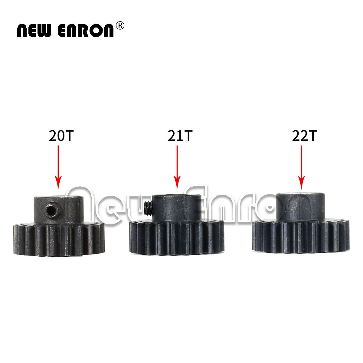 NEW ENRON M1 modulus 20T / 21T / 22T Black steel metal Pinion Motor Gear 5mm Hole diameter For 1/10 Rc Model Car Motor