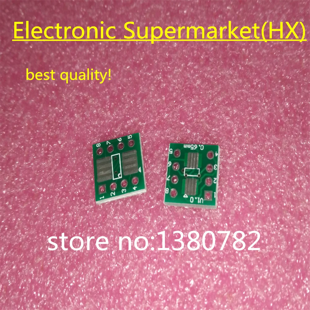 

Free shipping 100pcs/lots SSOP8 SOP8 TSSOP8 To DIP8 PCB Transfer Board DIP Pin Board Pitch Adapter