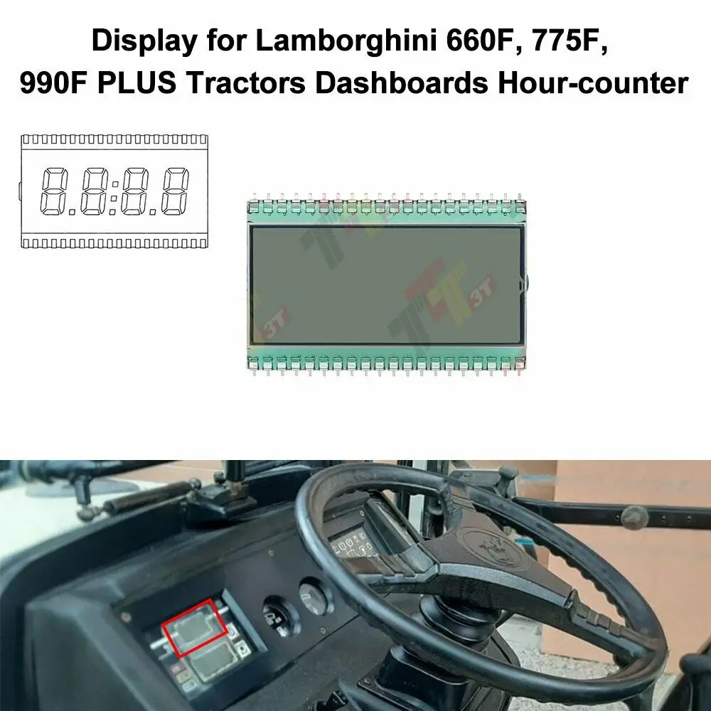 LCD Display for Lamborghini 660F, 775F, 990F PLUS Tractors Dashboards Hour-counter