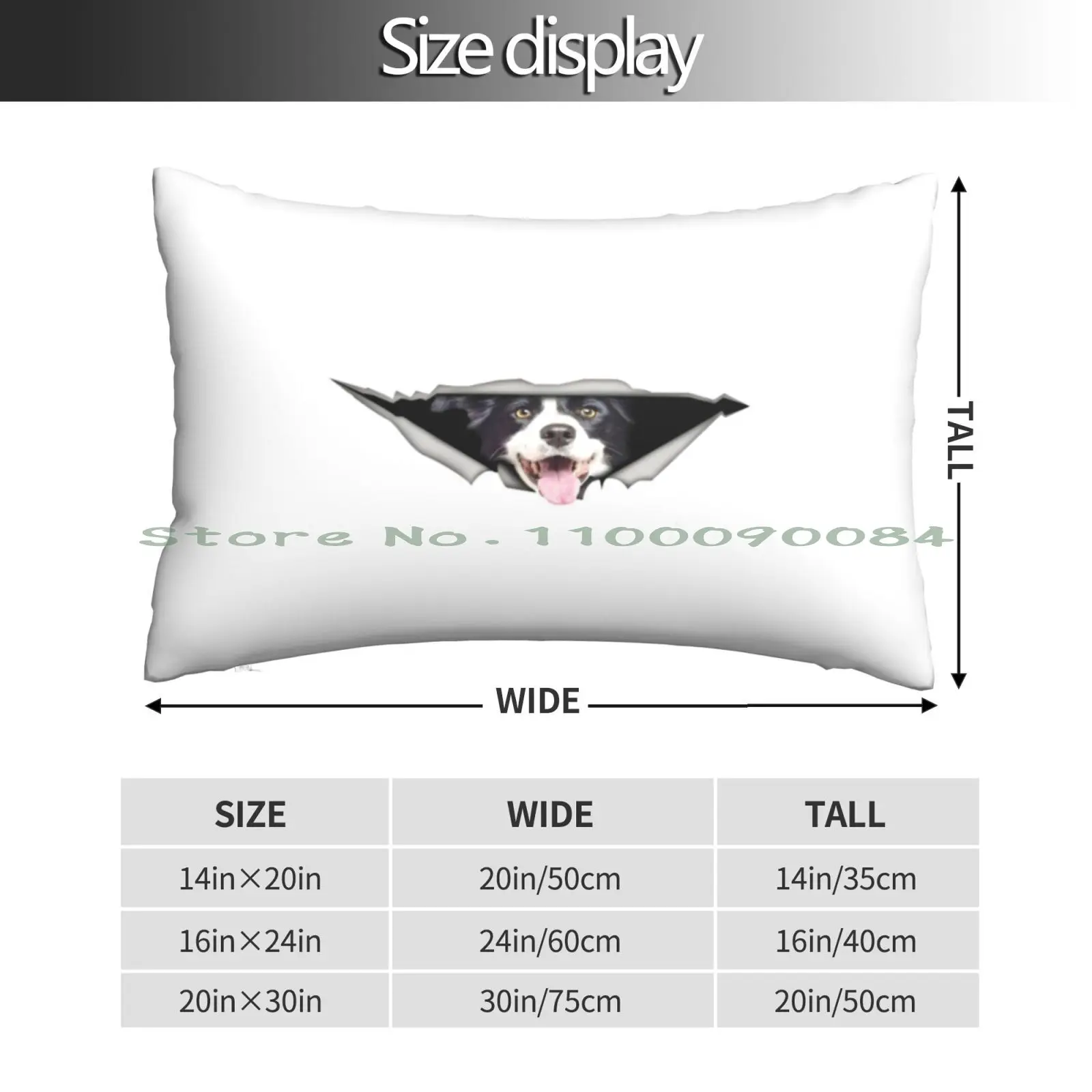 Border Collie-Cute Gift For Border Collie Dog Breeds Pillow Case 20x30 50*75 Sofa Bedroom Jdm 2jz Gte Zupra Engine Iv Yaris Gr