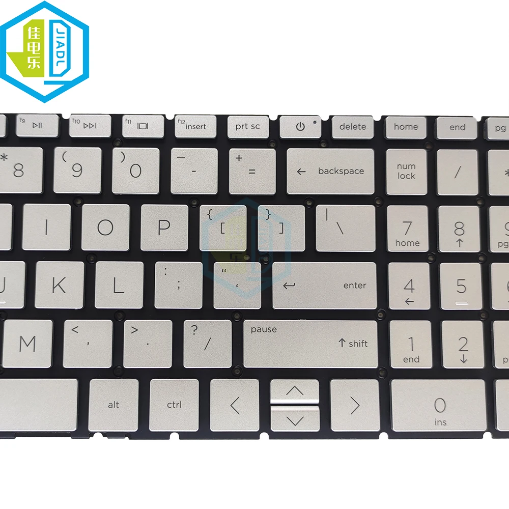 Imagem -03 - Inglês Teclado Substituição para hp Pavilion Prata M46255001 Hpm19n8 6037b0214801 15-er 15t-er Teclado de Computador us