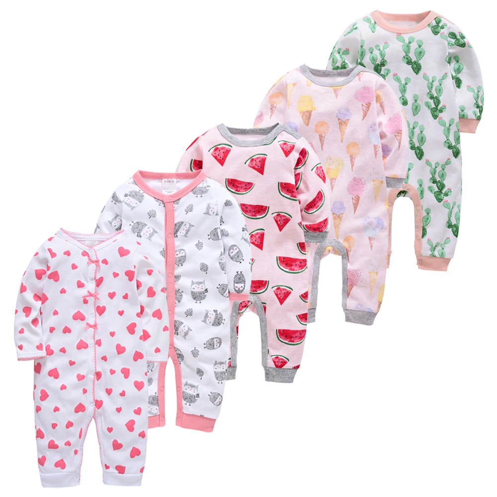 5pcs Baby Pyjamas Girl Boy Pijamas bebe fille Cotton Breathable Soft ropa bebe Newborn Sleepers Baby Pjiamas