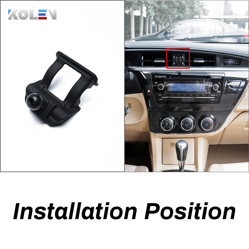 Car Mobile Phone Holder For Toyota Corolla Altis 2014 2015 2016 Auto Gravity GPS Stand Special Mount Air Vent Navigation Bracket
