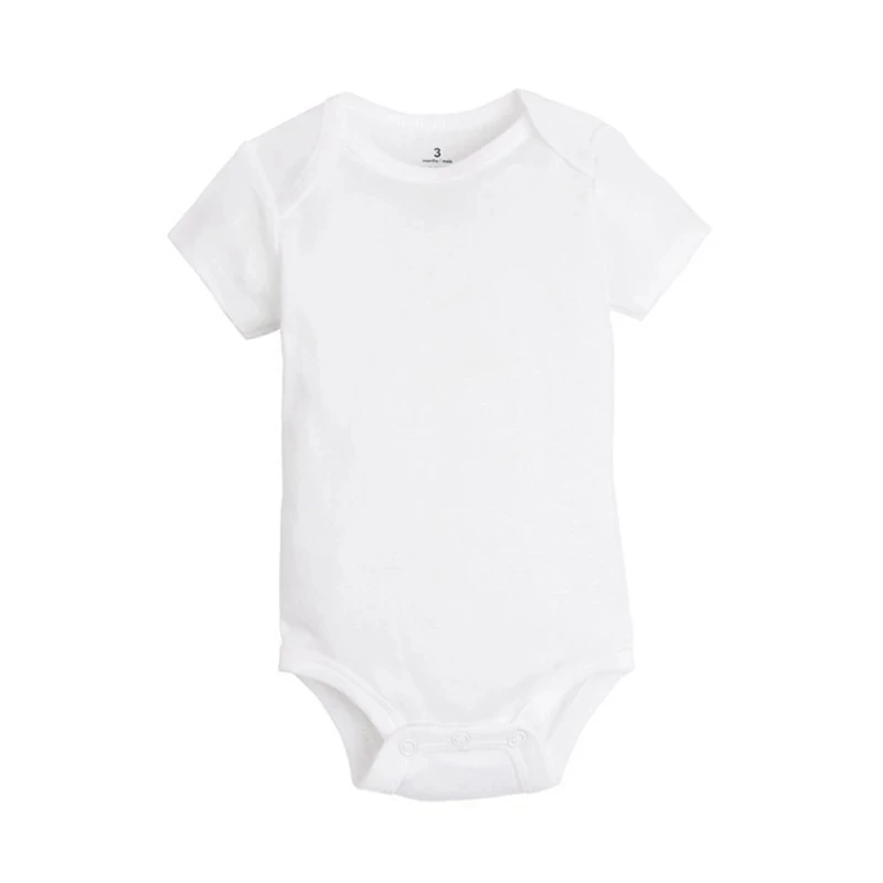 10 PCS/LOT Newborn Baby Clothing 2023 Summer Body Baby Bodysuits 100% Cotton White Kids Jumpsuits Baby Boy Girl Clothes 0-24M