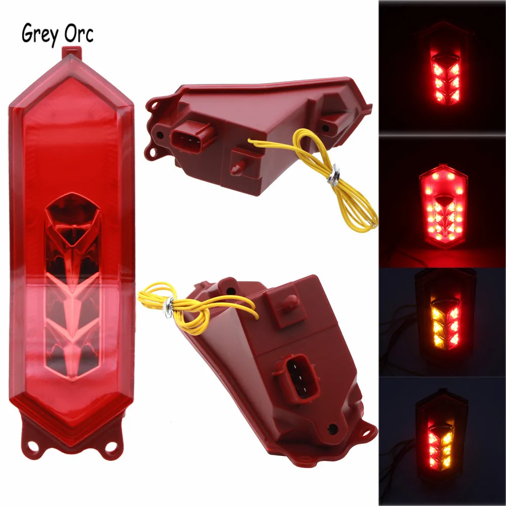 

For YAMAHA YZF R1 R1M YZF-R1 2015 - 2020 Tail Light Integrated Turn Signals Brake Lamp Motorcycle Tail Turn Flasher lamp