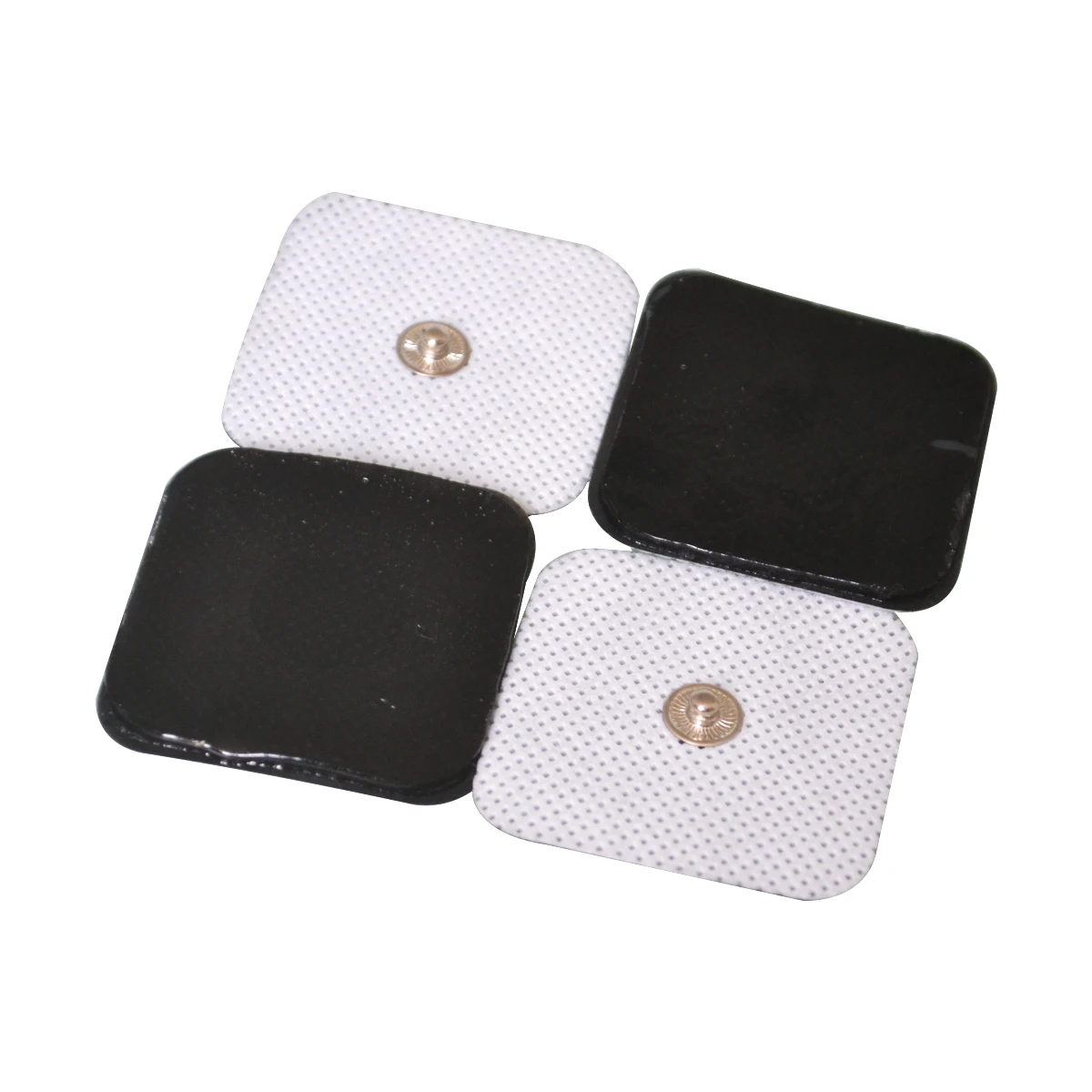 50 pairs/lot Self Adhesive Gel Electrode Pads 5x5cm Tens Electrode Patch Muscle Stimulator For Digital Therapy 3.5mm plug