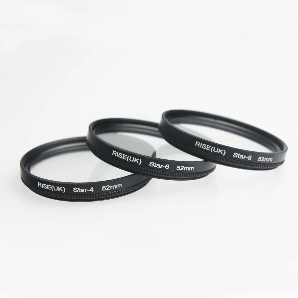 new arrive 52MM 4 6 8 Point Star Filter Kit for Canon EF 18-55mm 50mm 85mm Camera Lens