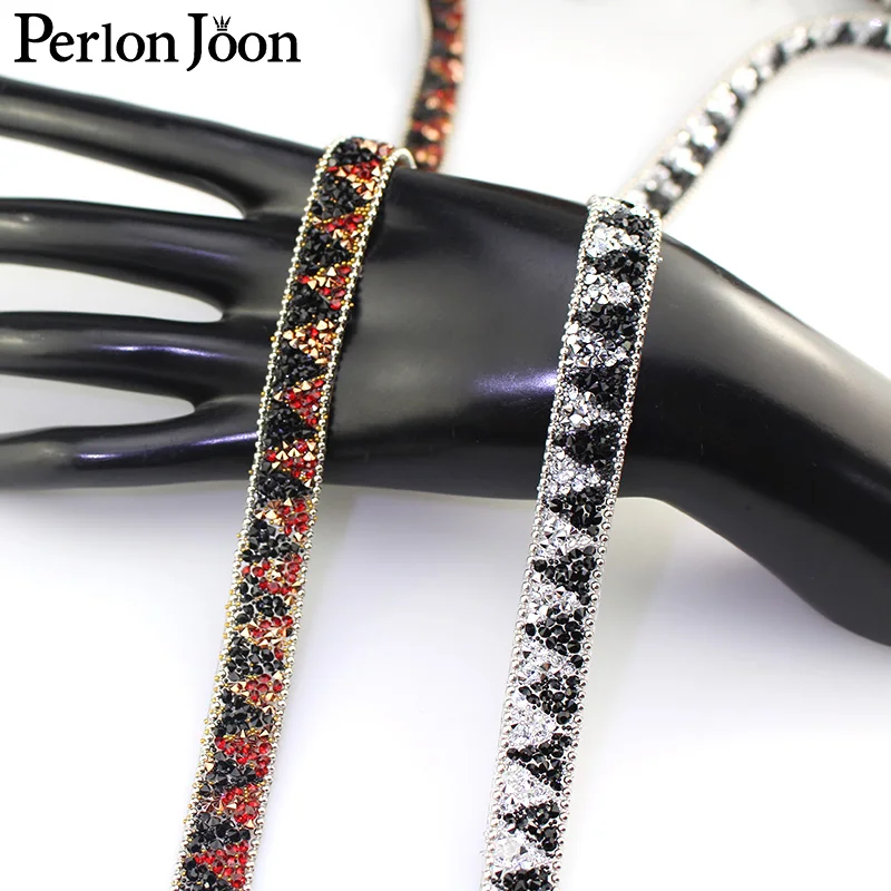 1 yard resin crystal DIY design rhinestone trim TR pattern webbing rope heat fixed ironing clothing decoration accessories TR100