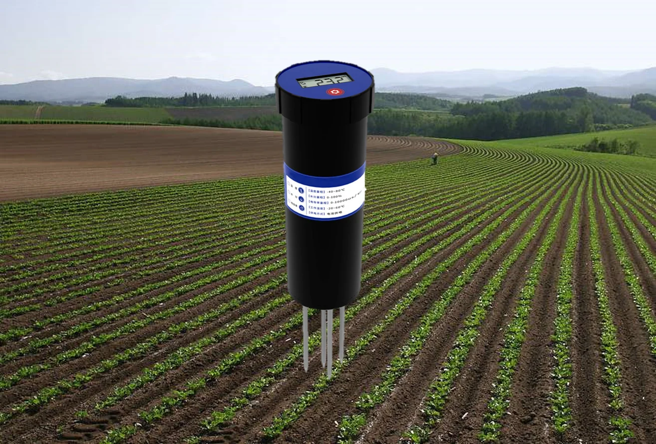 RD-SMTES-01 handheld with LCD screen Instant reading Soil Temperature &Moisture& EC 3 in 1 sensor