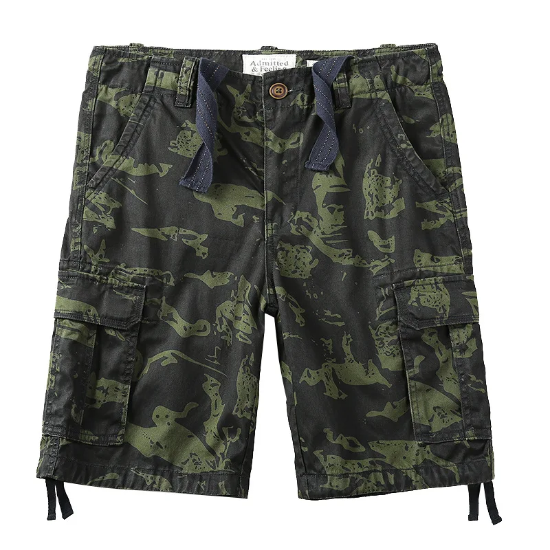 Camouflage Camo Cargo Shorts Men Cloth New Mens Casual Shorts Male Loose Work Shorts Military Short Pants Plus Size Beach Shorts