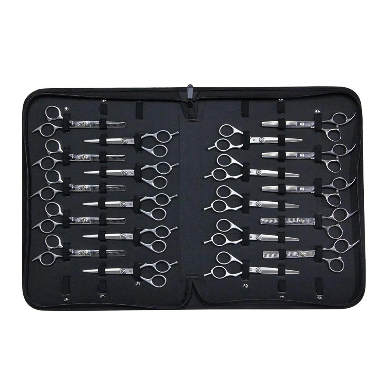 Durable PU Leather Salon Hair Styling Cutting Scissors Shears Case Pouch Hair Scissors Holder Organizer Hair Combs Clips Storage