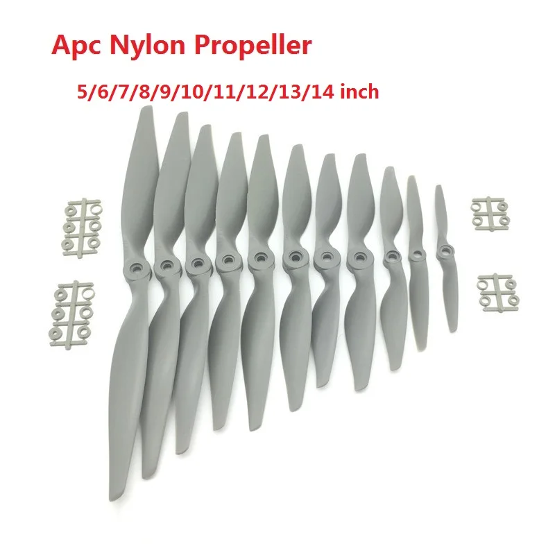 4pcs/lot Gemfan Apc Nylon Propeller 5x5/6x4/7x5/8x4/8x6/9x6/10x5/10x7/11x5.5/12x6/13x6.5/14x7/17x10 Props For RC Model Airplane