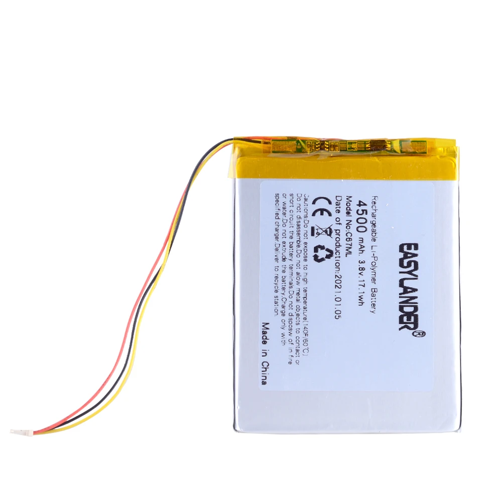 3.8V 3920mAh  battery For ONYX BOOX DARWIN 3 4 C67LM E-BOOK  ONYX BOOX Carta2 C67ML C63ML T76ML T76SML C65ML C65HD T68 N96C/ML