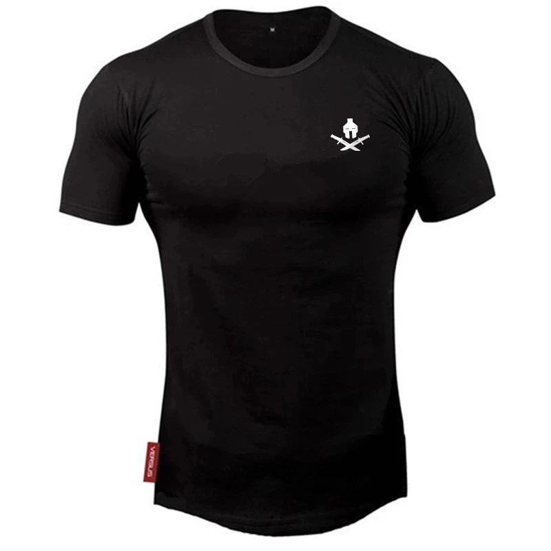 2024 nuovi uomini di marca abbigliamento fitness Running t shirt uomo o-collo t-shirt cotone bodybuilding camicie sportive top palestra uomo t shirt