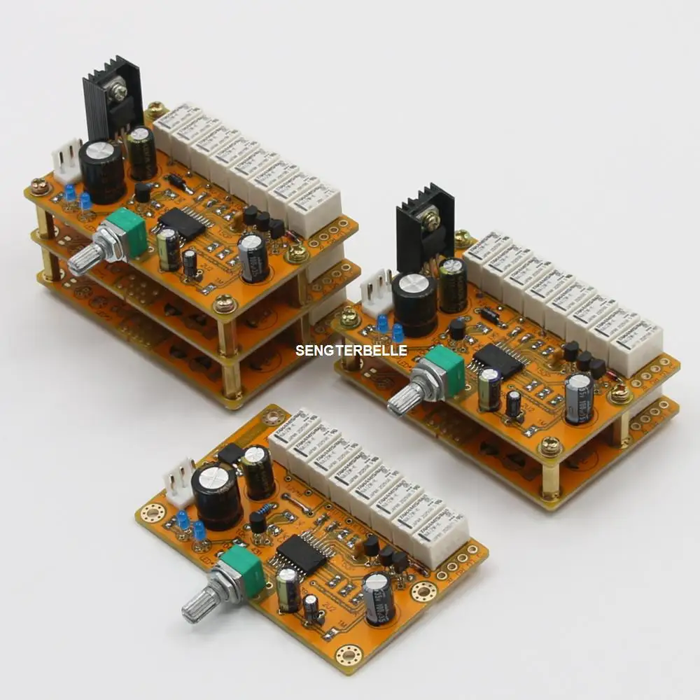 Assembled HIFI 2-Channel / 4-Channel / 6-Channel Relay Volume Control Preamp Board