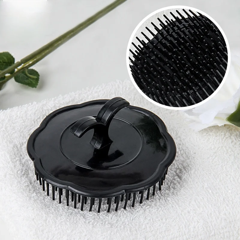 Brosse de Massage de la tête, colle douce, shampoing, produits de salle de bain, peigne hygiénique en plastique, lavage des cheveux, douche du cuir chevelu