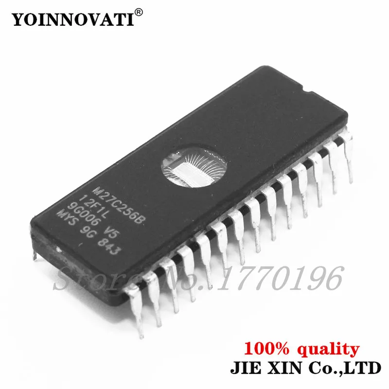 

50pcs/lot M27C256B-12F1 M27C256B 27C256 EPROM UV 256KBIT 120NS DIP-28 IC