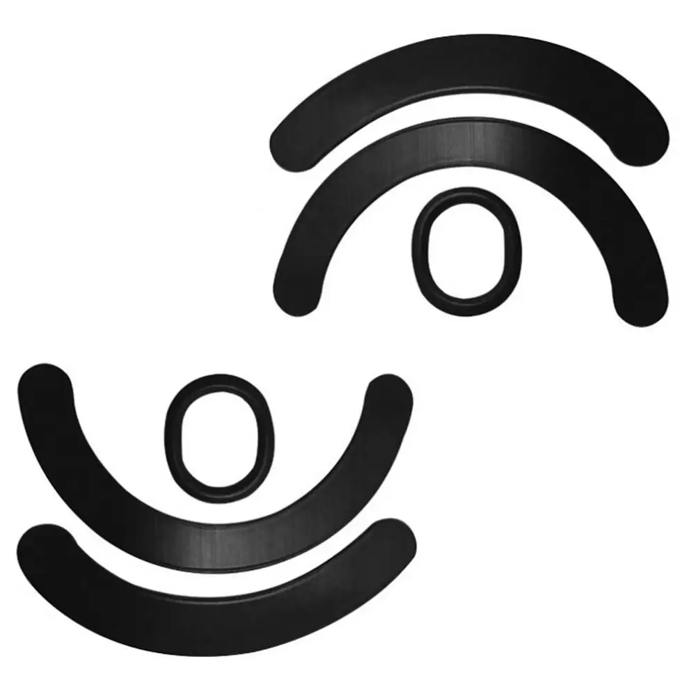 รองเท้าสเก็ตเสือเมาส์สำหรับเล่นเกมส์เท้า2เซ็ต/แพ็คสำหรับ G403 G603 G703เมาส์สำหรับเล่นเกมส์หนูสีดำร่อนโค้ง