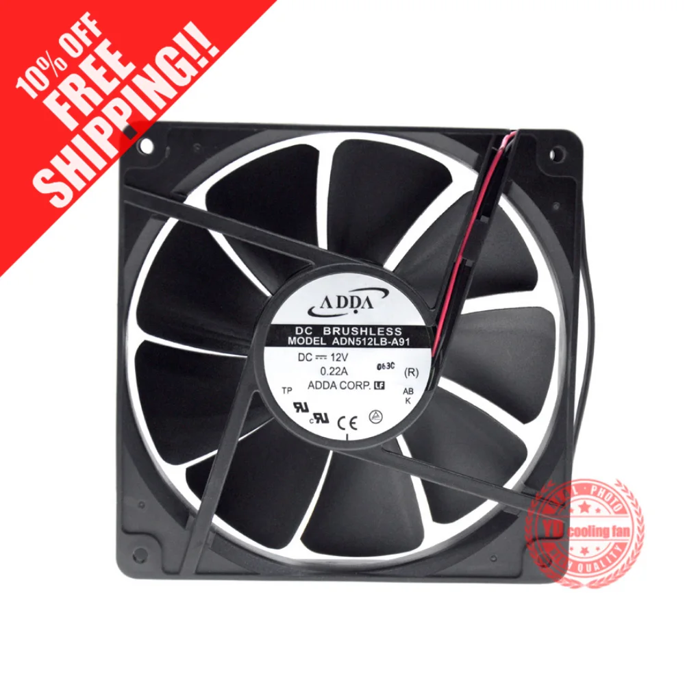 NEW ADDA ADN512LB-A91 135*25 DC12V cooling fan