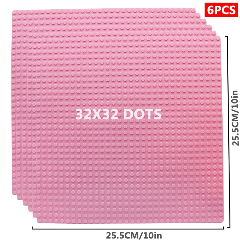 6 stks/set Bodemplaat 32*32 32*16 Studs Klassieke Figuren Bouwstenen Platen Bricks Grondplaat Blokken Kinderen speelgoed Voor Kid Geschenken