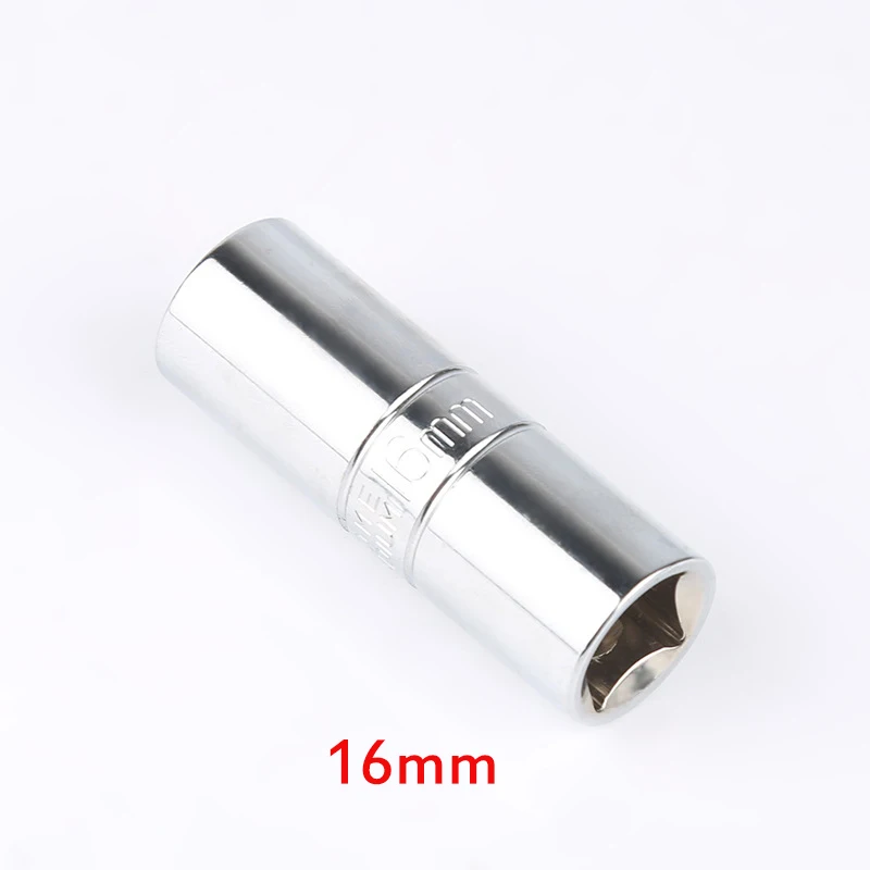 1pc 16mm 21mm Spark Plug Socket Wrench Car Disassembly Repair Sleeve Wrench 1/2 inch Shrapnel Socket Wrench Tool