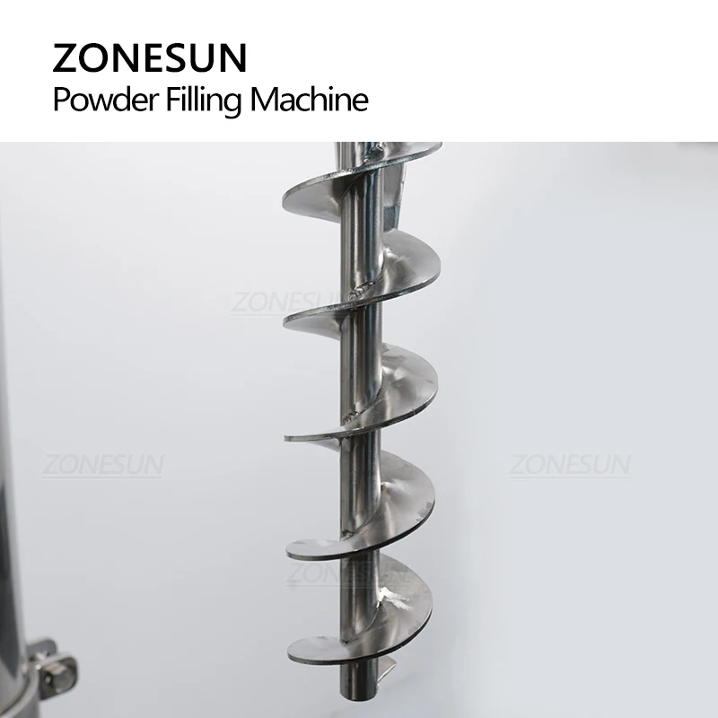 ZONESUN Fully Automatic Chilli Matcha Powder Granule Particles Jar Filling Machine Double Heads  For Production