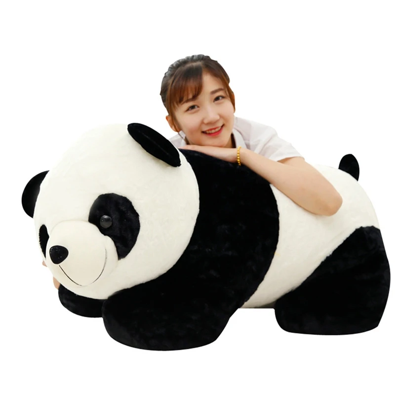 Dorimytrader Largest 90cm Lovely Soft Fat Panda Plush Toy 35'' Big Stuffed Animal Bear Doll Cartoon Pillow Baby Present