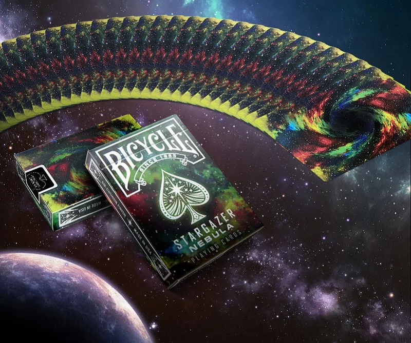 Carte da gioco della nebulosa dello stella della bicicletta USPCC Space Galaxy Deck dimensione del Poker giochi di carte magiche puntelli di trucco