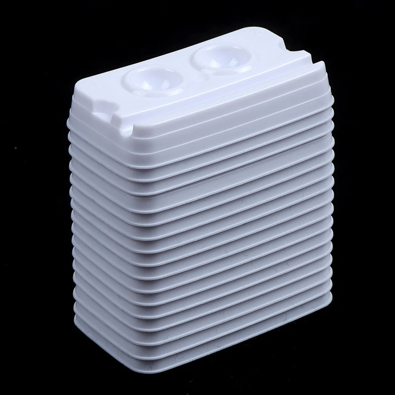 100pcs Dental Supply Adhesive Disposable Mixing 2Holes Trays Model White Medical