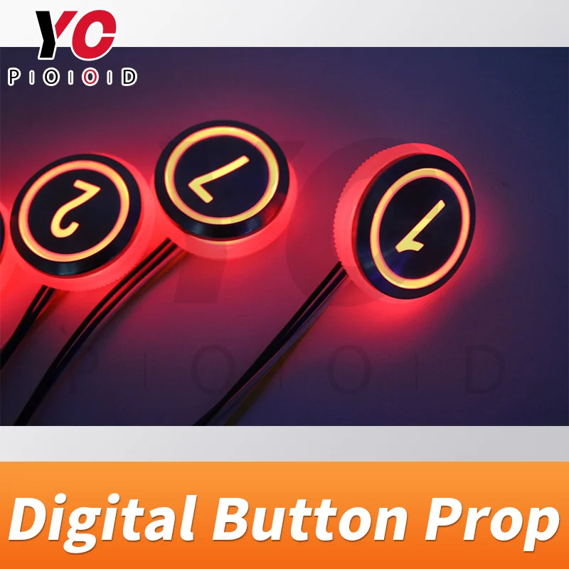 Sequence Digital Metal Buttons Prop Escape Room Press Button Prop Room Escape Elements Elevator Button