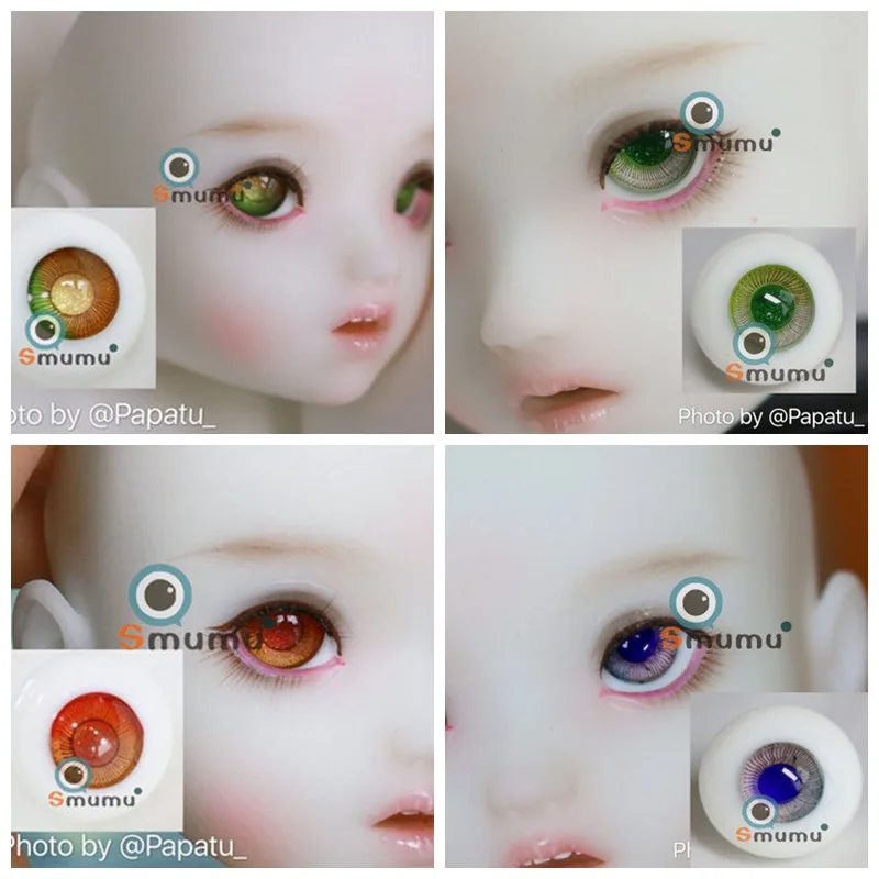 

1/8 1/6 1/4 1/3 BJD Accessories doll eyes Glass eyeball for BJD/SD YOSD MSD SD16 DD,not include doll head and other E2566