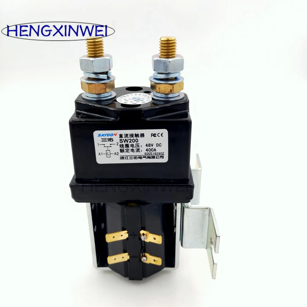 High Quality SW200 ZJW400A Normally Open 400A DC Contactor For Electrical Winch