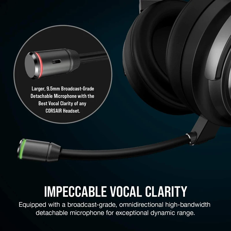 Corsair Virtuoso RGB Wireless SE Gaming Headset - High-Fidelity 7.1 Surround Sound W/Broadcast Quality Microphone