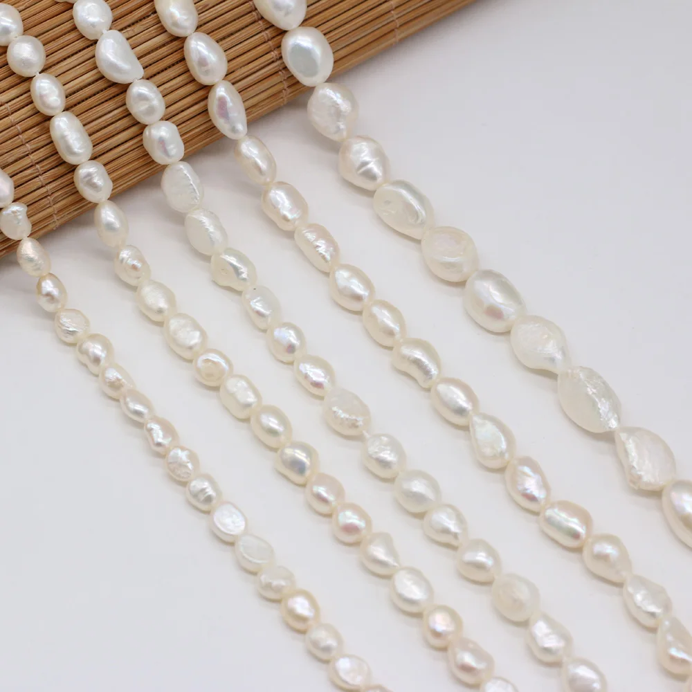 Real Natural Freshwater Pearl Beads Grey Black White Fine Irregular Pearls Bead For Jewelry Making DIY Bracelet Necklace Earring view 5