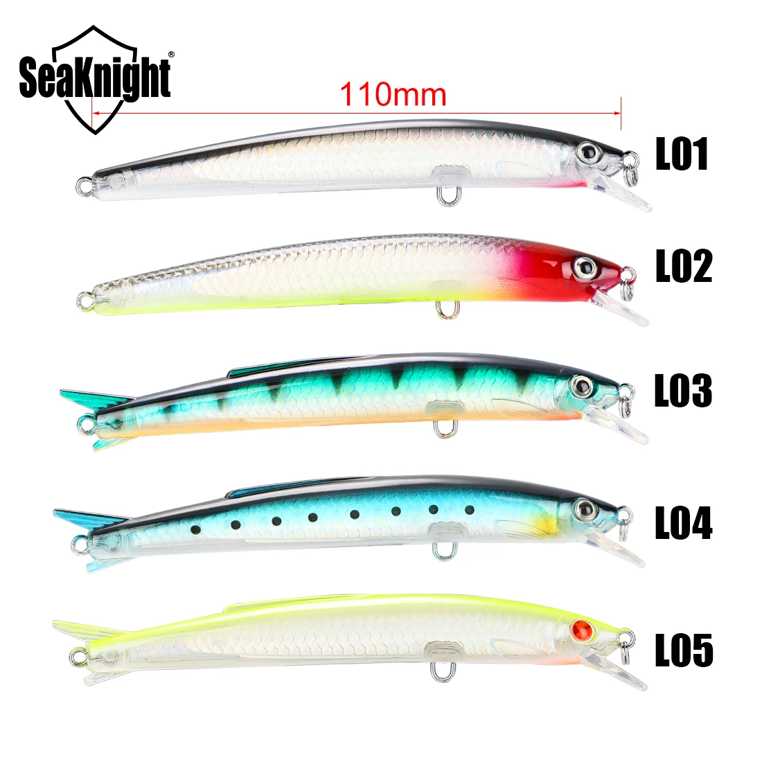 SeaKnight 1PC SK005 Minnow 13g 11cm 0.3-0.9M Fishing Lure Hard Baits Carp Fishing Lures Swimbait Lake River Sea Fishing Tackle