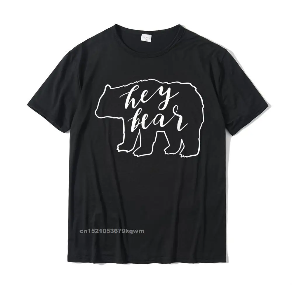 Hey Bear T-Shirt Coupons Men Tops Shirts Printed On Top T-Shirts Harajuku Cotton Group Camisas Hombre