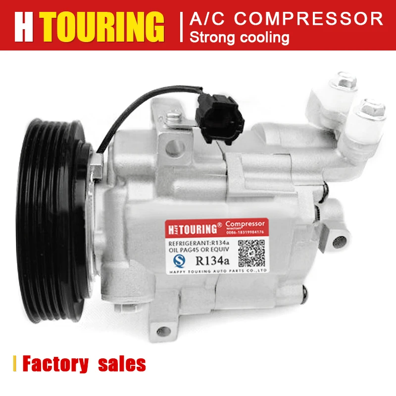 DKV08R AC Compressor For Nissan Micra K12/Note E11 NE11 5060216860 9460217342 5060216861 5060217430 92600AX800 92600AX80A 945809