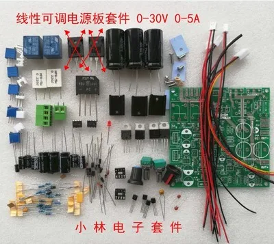 Adjustable power supply 0-30V 0-5A learning experiment power board stabilized constant current power board kit