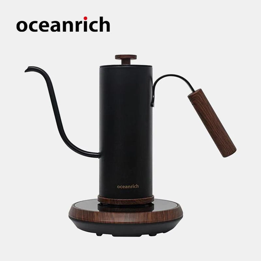 Oceanrich Coffee Pot Gooseneck Kettle Pour Over Coffee Tea Kettle Fine Mouth Brew Pot Variable Temperature Digital Kettles