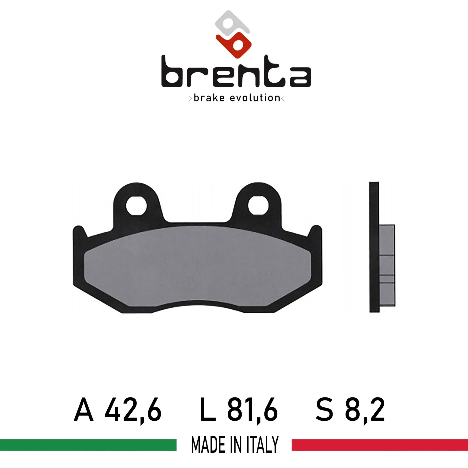 Brenta for SUZUKI AN 250 W/X/Y/ AN 400 X/Y Burgman FT3190-SFA323/3 Motorcycle-Scooter Brake Disk Pad Organic (!Rear!)