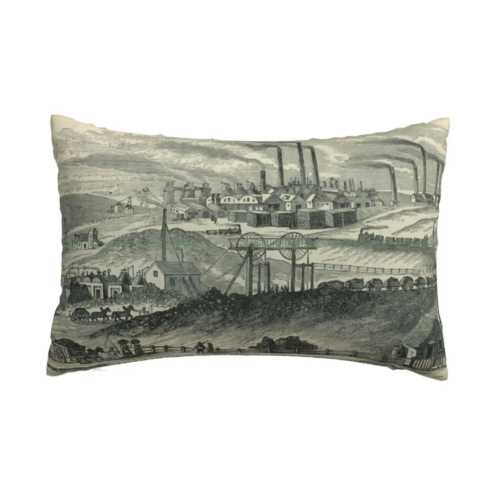 Industrial Revolution. The Black Country In England , West Of Birmingham. Pillow Case 20x30 50*75 Sofa Bedroom Castiel Misha