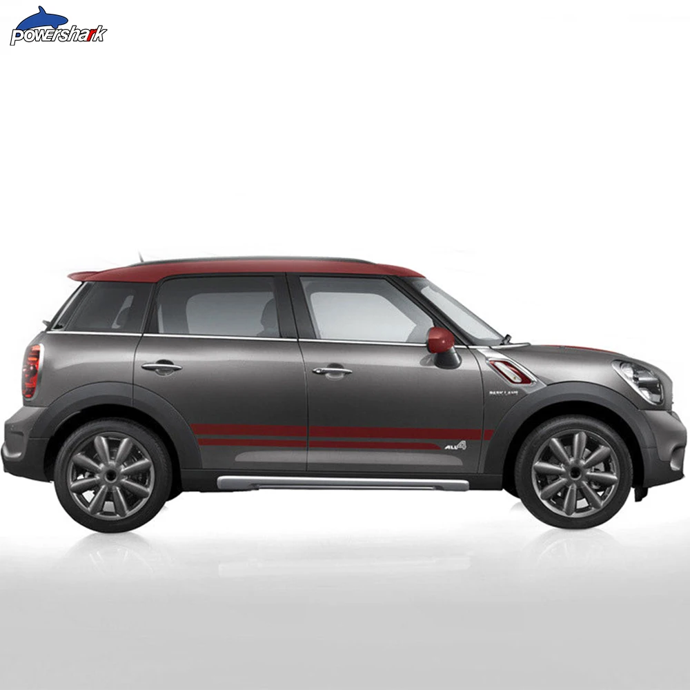 Calcomanía de capó de coche, Kit de cubierta de motor, cuerpo de maletero, rayas laterales de vinilo, pegatina de falda para MINI Countryman R60 Cooper S JCW, accesorios