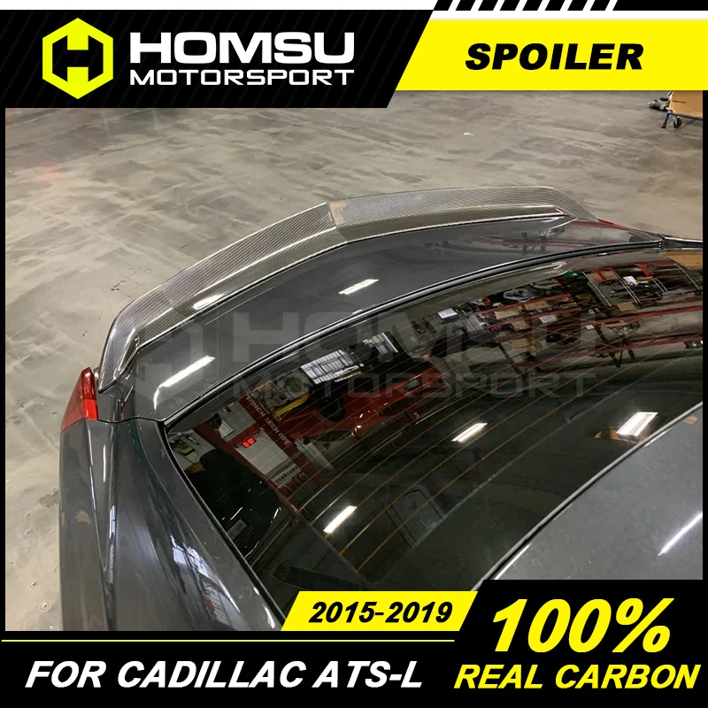 Vst Stijl Carbon Spoiler Voor Cadillac ATS-L Spoiler Carbon Fiber Rear Vleugels Auto Styling 2015-2019