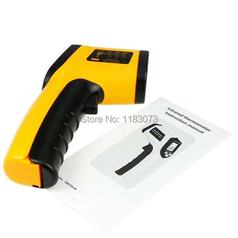 

GM320 Non-Contact 12:1 LCD display IR Infrared Digital Temperature Gun Thermometer -50~330C (-58~626F) Emissivity 0.95 12:1